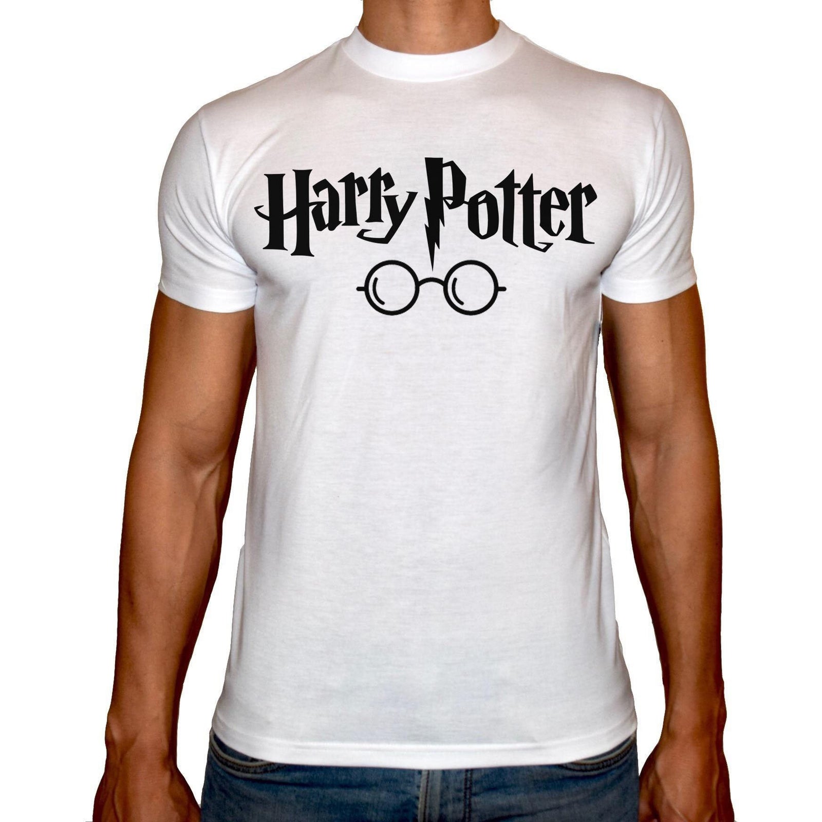 Phoenix WHITE Round Neck Printed T-Shirt Men (Harry potter) - 3alababak