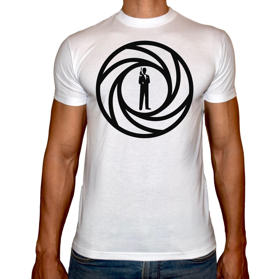 Phoenix WHITE Round Neck Printed T-Shirt Men (James bond) - 3alababak