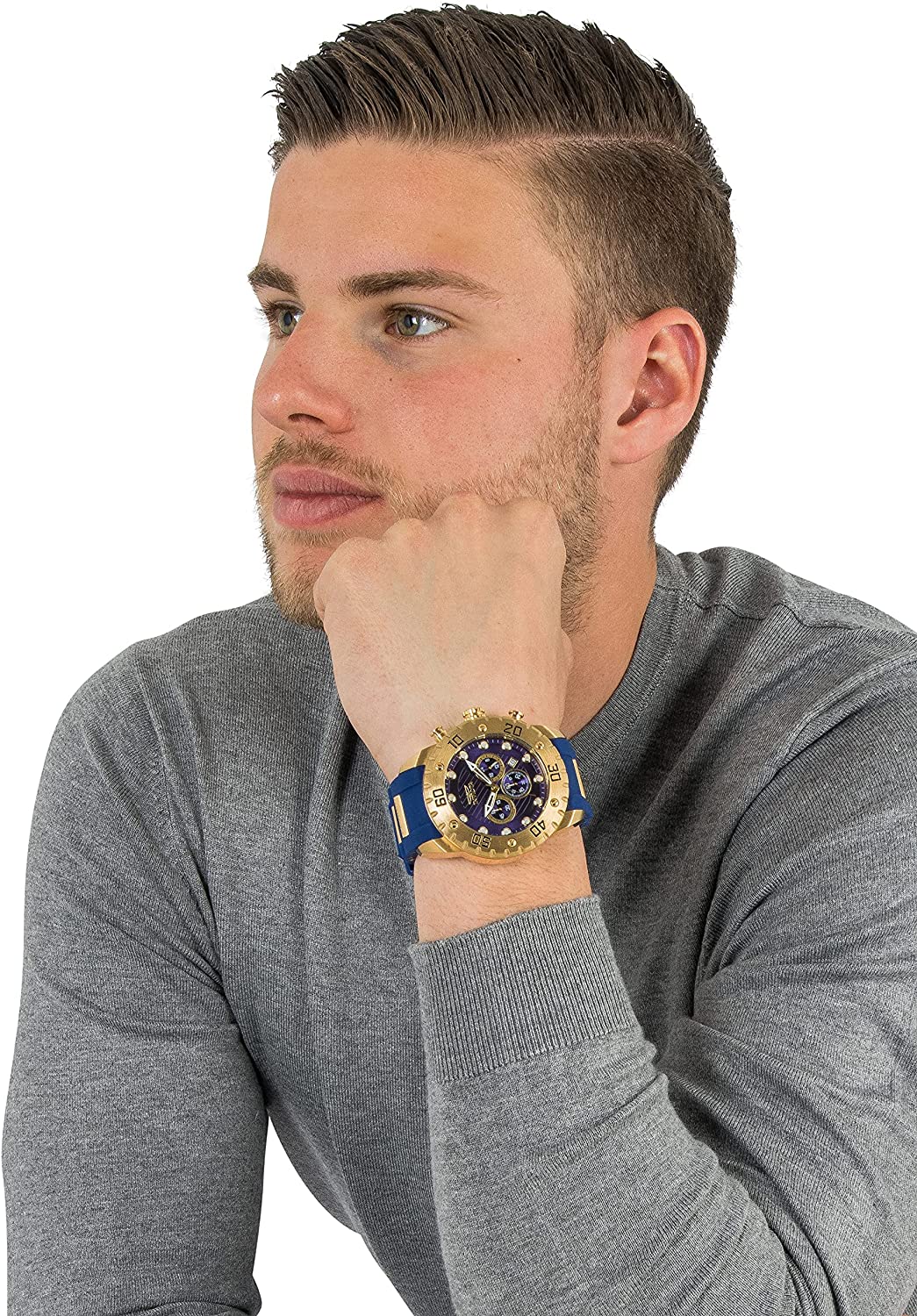 Invicta Men's 20280 'Pro Diver' Quartz Stainless Steel and Polyurethane Casual Watch - 3alababak