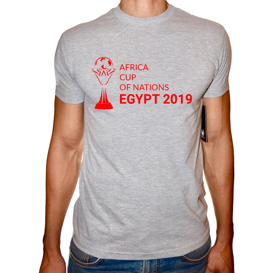 Phoenix GREY Round Neck Printed T-Shirt Men ( CAF Cup - 2019 ) - 3alababak