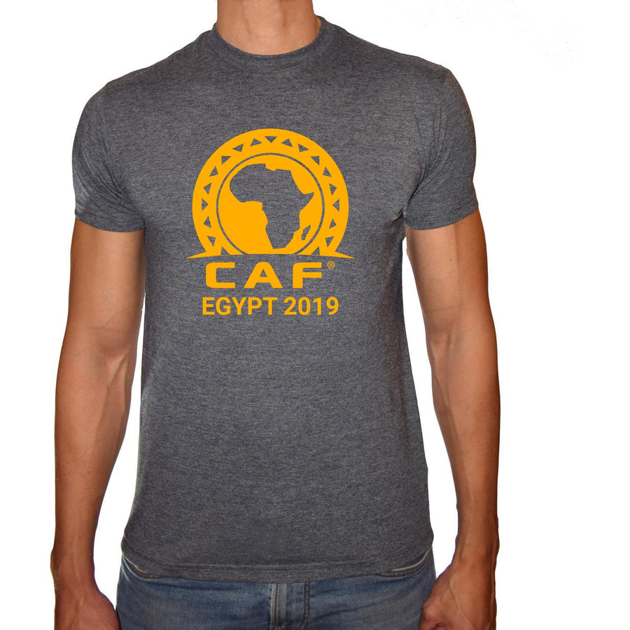 Phoenix CHARCOAL Round Neck Printed T-Shirt Men ( CAF Cup -Egypt 2019 ) - 3alababak