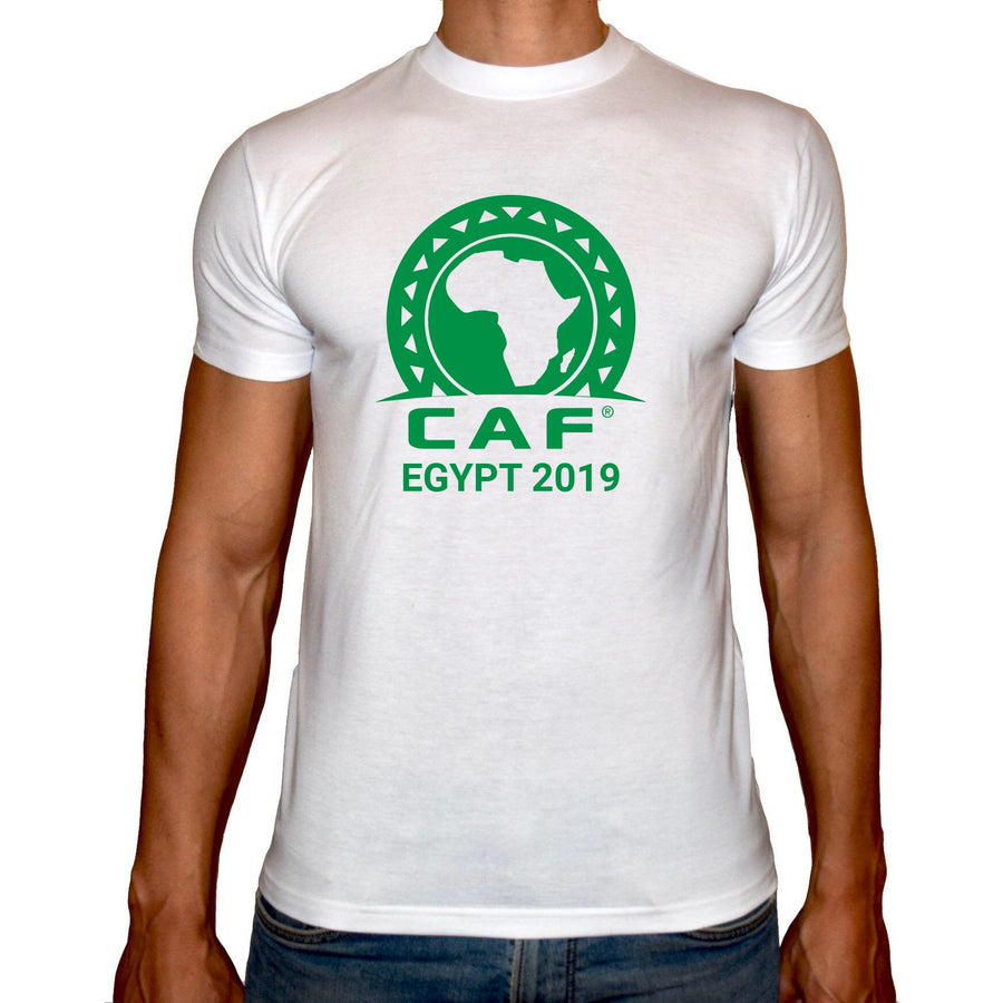 Phoenix WHITE Round Neck Printed T-Shirt Men ( CAF Cup -Egypt 2019 ) - 3alababak