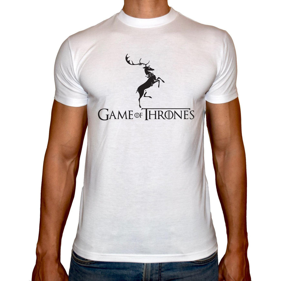 Phoenix WHITE Round Neck Printed T-Shirt Men (Game of thrones) - 3alababak