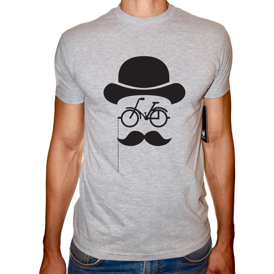 Phoenix GREY Round Neck Printed T-Shirt Men(Man hat) - 3alababak