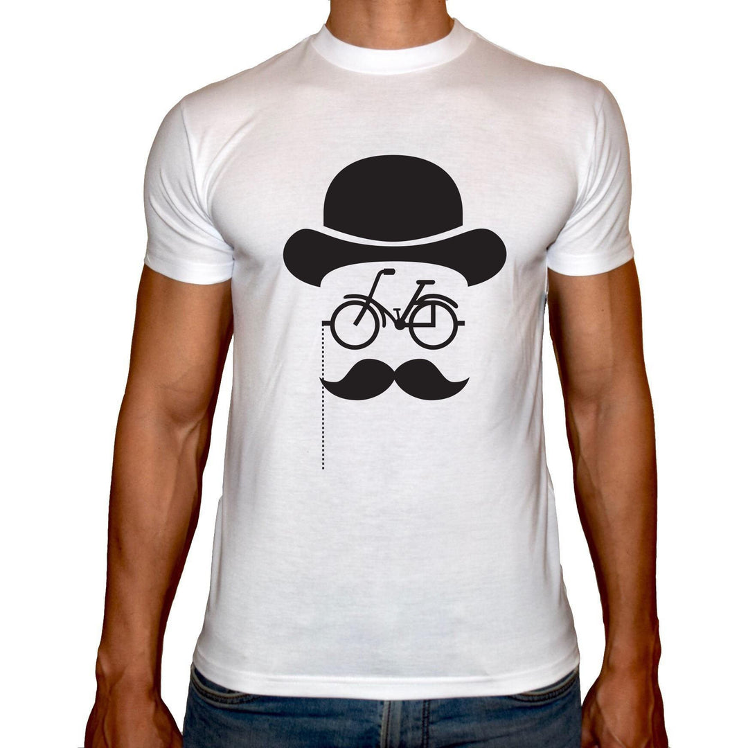 Phoenix WHITE Round Neck Printed T-Shirt Men(Man hat) - 3alababak