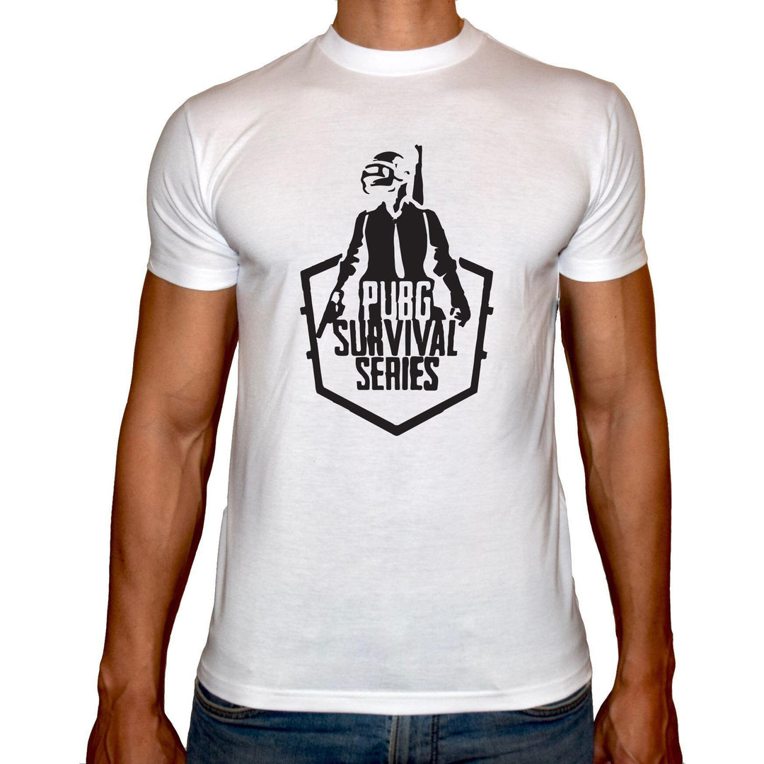 Phoenix WHITE Round Neck Printed T-Shirt Men (PUBG SURVIVAL SERIES)