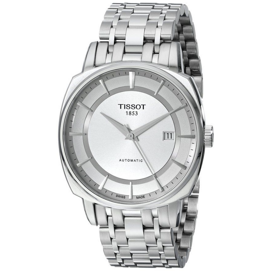 Tissot Men T Lord Silver Dial Stainless Steel Automatic Watch T059.507.11.031.0 - 3alababak