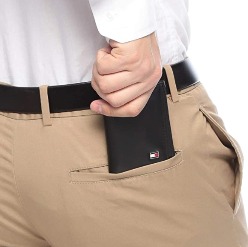 Tommy Hilfiger 31TL11X018 001 Men's Leather Trifold Wallet Oxford