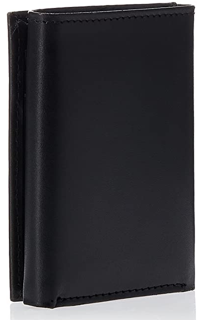 Tommy Hilfiger Men's Leather 31TL11X033 Cambridge Trifold Wallet, Black - 3alababak