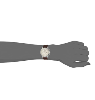 Tommy Hilfiger Men's 1710337 Stainless Steel Brown Leather Watch - 3alababak