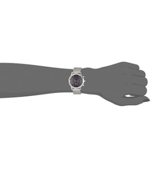 Tommy Hilfiger 1790877 Men's Black Dial Stainless Steel Band Watch