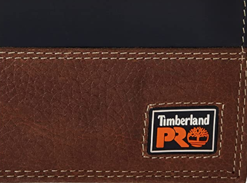 Timberland PRO Men's Leather Long Bifold Rodeo Wallet with RFID, Teak - 3alababak