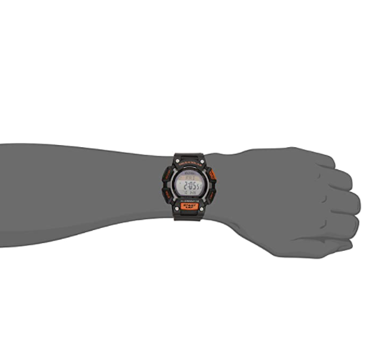 Casio Men's STL-S110H-1ACF Digital Black and Orange Watch - 3alababak