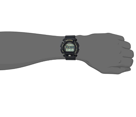Casio Men's G-Shock Quartz Watch with Resin Strap, Black, 25 (Model: DW-9052GBX-1A9CR) - 3alababak