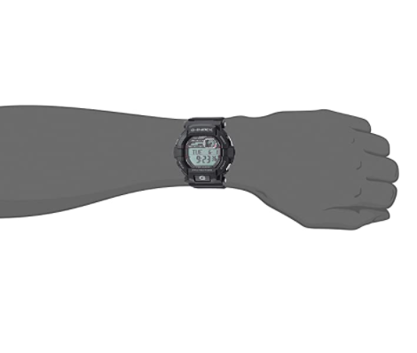 Casio GSHOCK Stainless Steel Quartz Watch with Resin Strap, Black, 21.4 (Model: GD350-1CR) - 3alababak