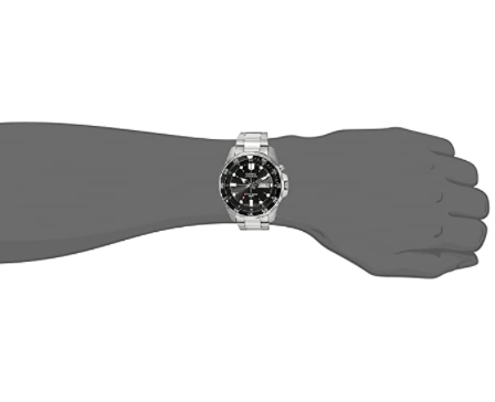 Casio Men's Super Illuminator Diver Analog Display Quartz Silver Watch (Model: MTD-1079D-1AVCF) - 3alababak
