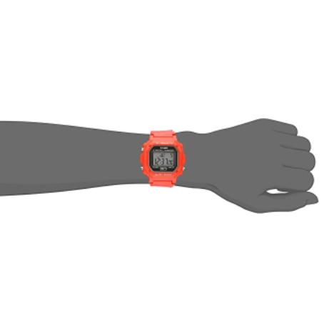 Casio Unisex F-108WH-1ACF Big Square Digital Display Quartz Red Watch - 3alababak