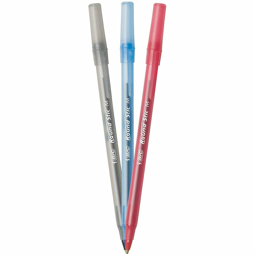 BIC Round Stic Ballpoint Pens, Assorted Colors, 60 Pack - 3alababak