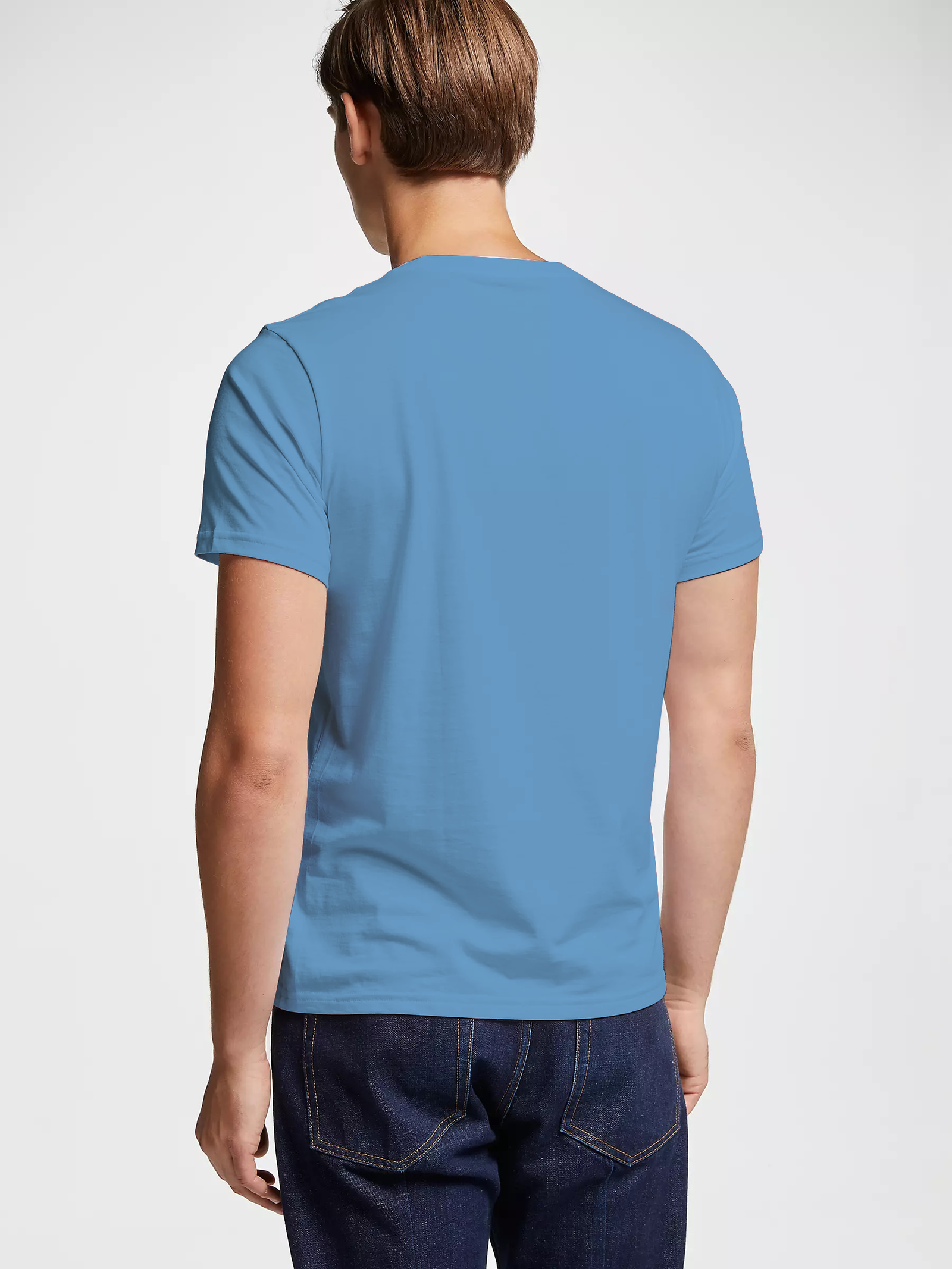 Ralph Lauren Polo Jersey Crewneck Short-Sleeve Blue T-shirt - 3alababak