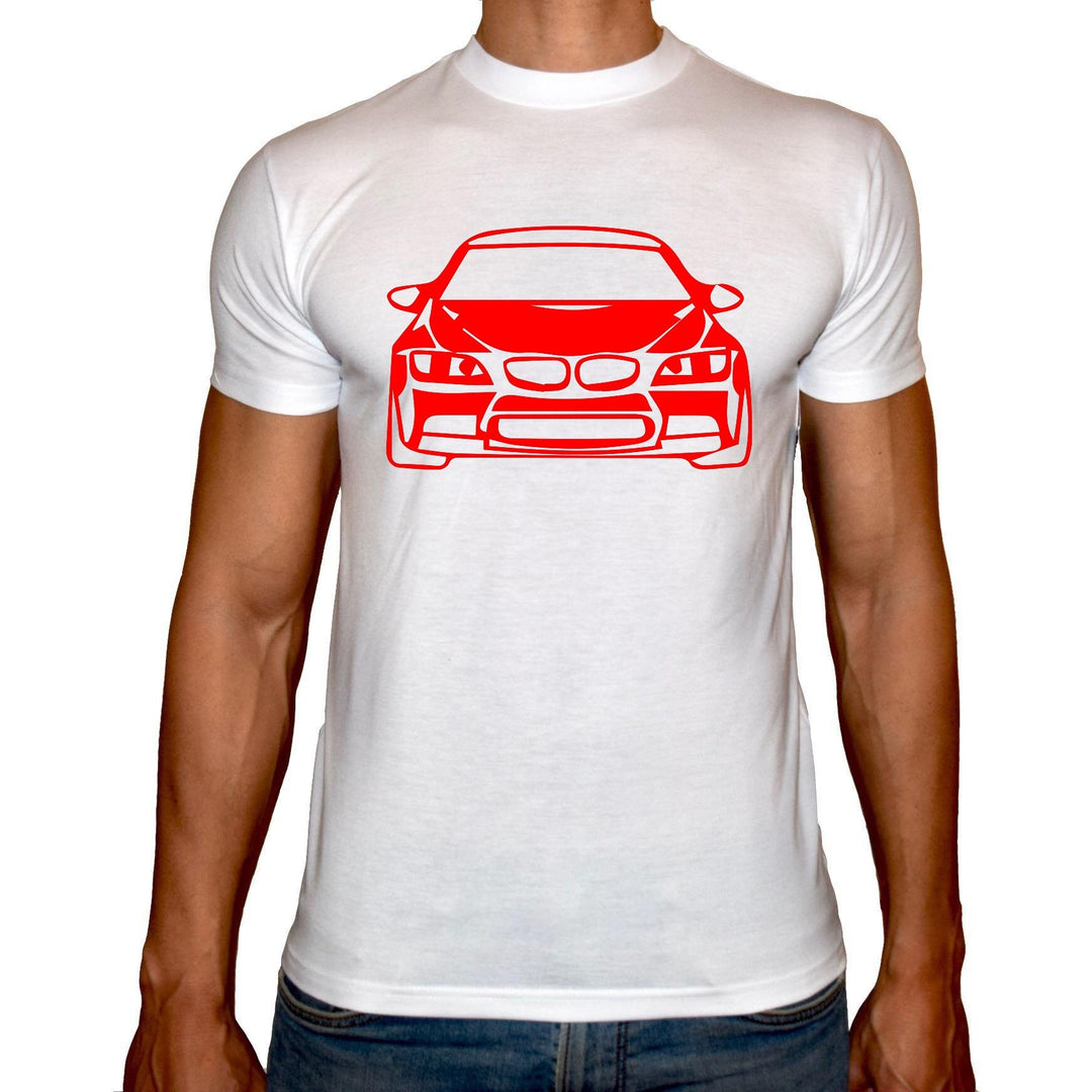Phoenix WHITE Round Neck Printed T-Shirt Men(car) - 3alababak