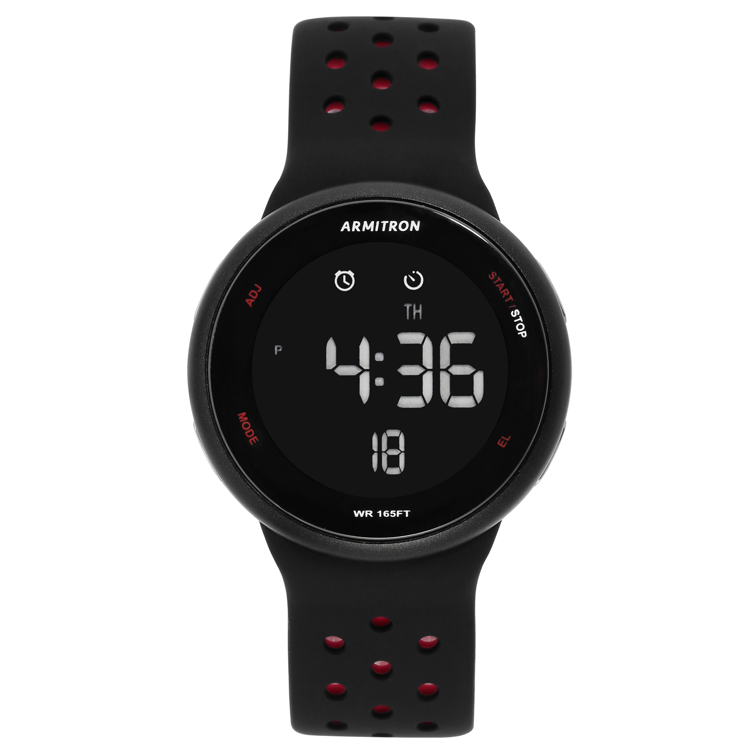 Armitron Sport Unisex Digital Chronograph Silicone Strap Watch, 40/8423BRD - 3alababak