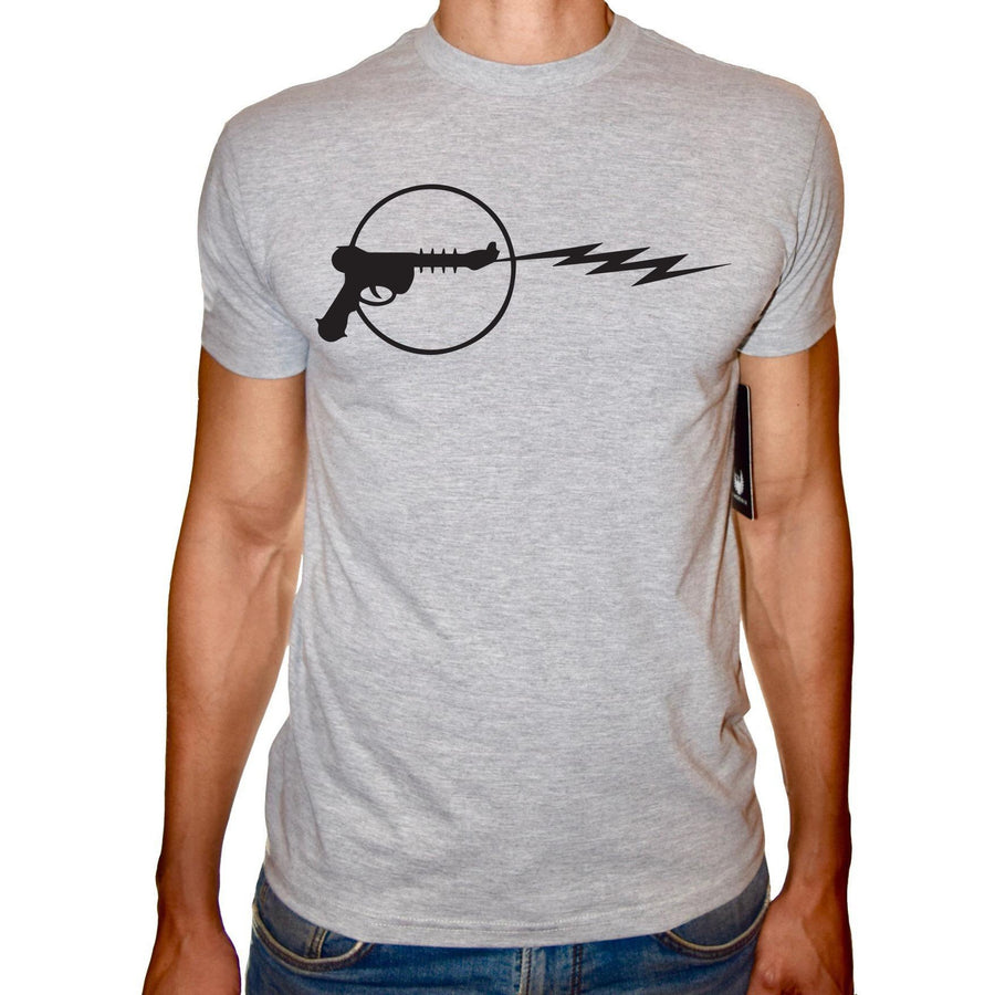 Phoenix GREY Round Neck Printed T-Shirt Men(gun) - 3alababak