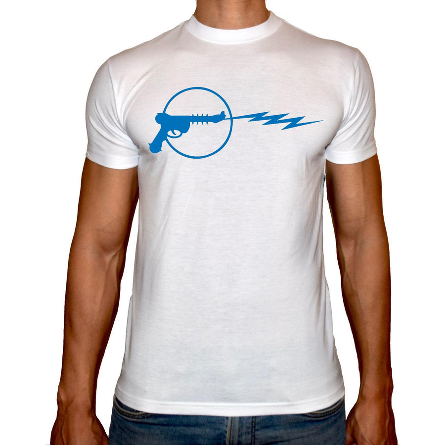 Phoenix WHITE Round Neck Printed T-Shirt Men(gun) - 3alababak