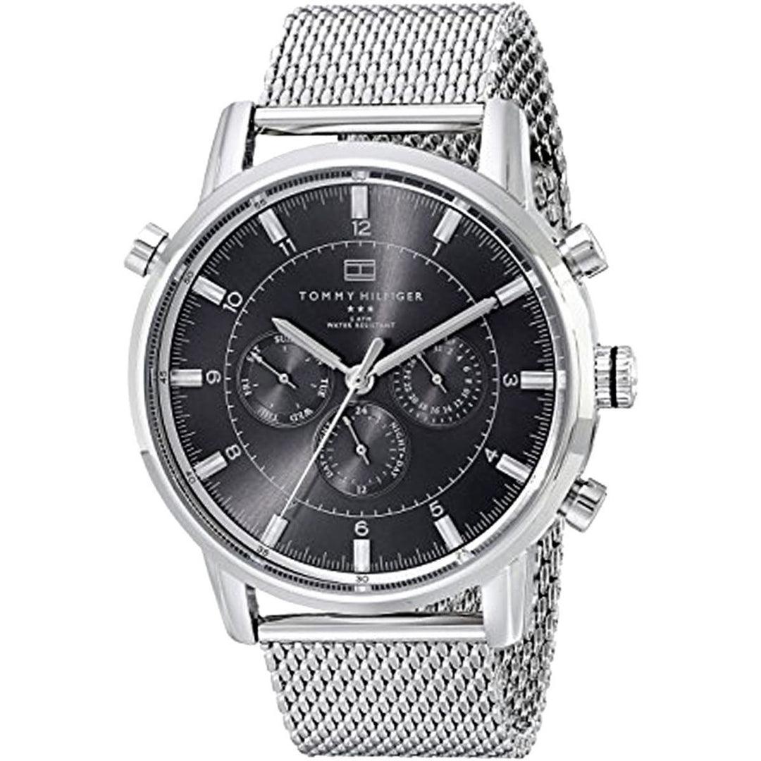 Tommy Hilfiger Men's Black Dial Stainless Steel Band Watch - 1790877 - 3alababak