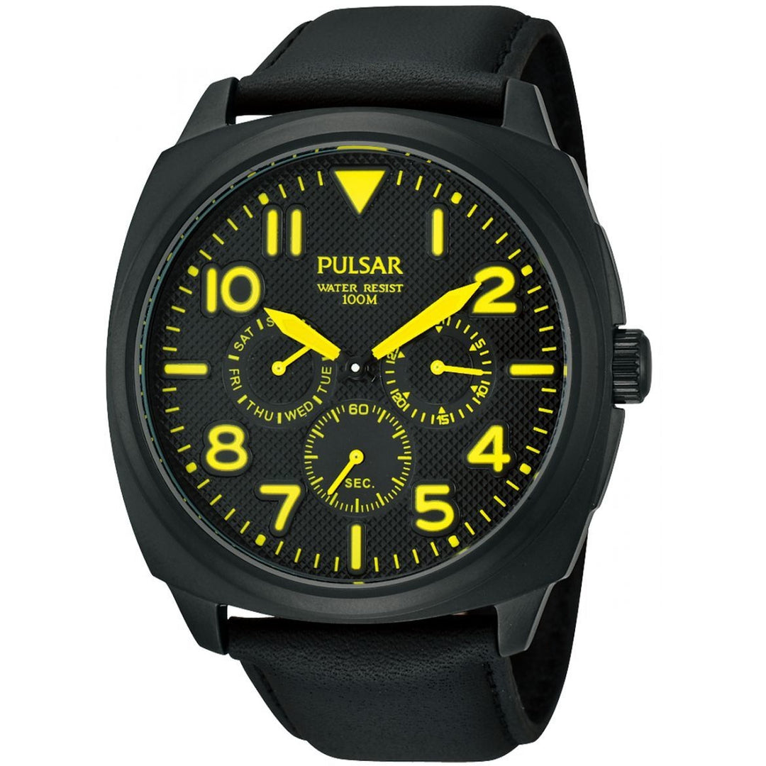 Pulsar Casual Watch For Men Analog Leather - PP6077 - 3alababak