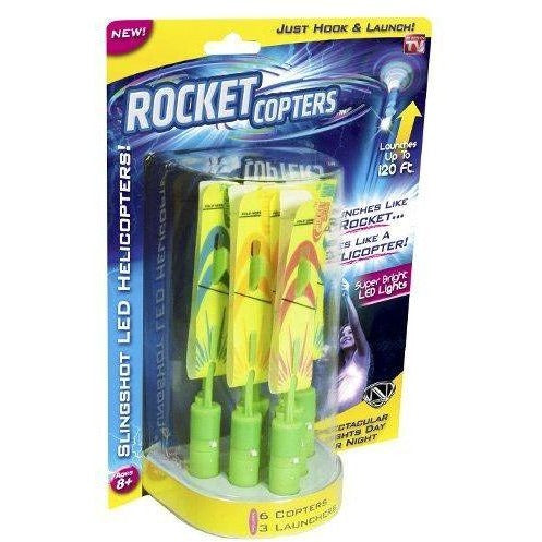 Rocket Copters Slingshot LED Helicopters - 3alababak