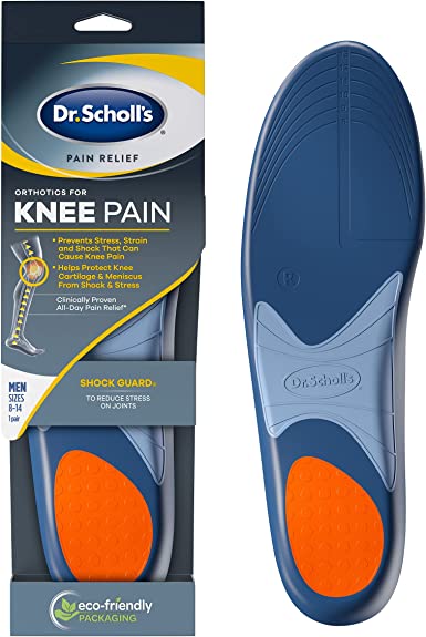 Dr. Scholl's Knee Pain Relief Orthotics // Immediate and All-Day Knee Pain Relief Including Pain from Runner’s Knee (for Men's 8-14)