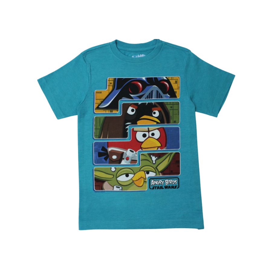 Angry Birds Old Navy Blue Round Neck T-Shirt For Men - 3alababak