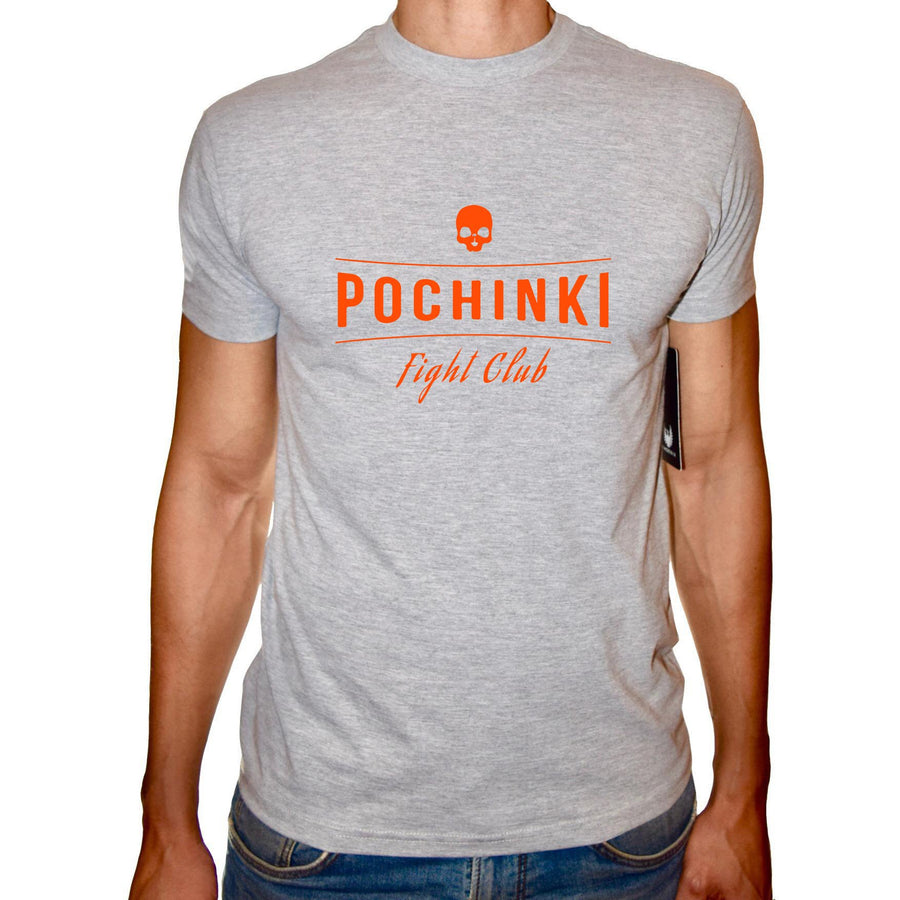 Phoenix GREY Round Neck Printed T-Shirt Men (Pubg - Pochinki fight Club) - 3alababak