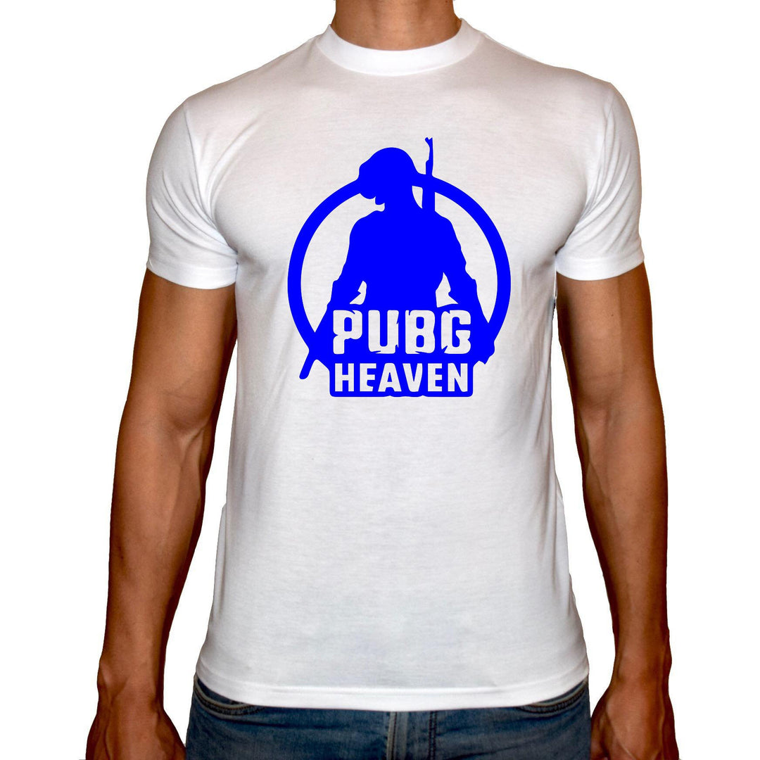 Phoenix WHITE Round Neck Printed T-Shirt Men (PUBG HEAVEN) - 3alababak