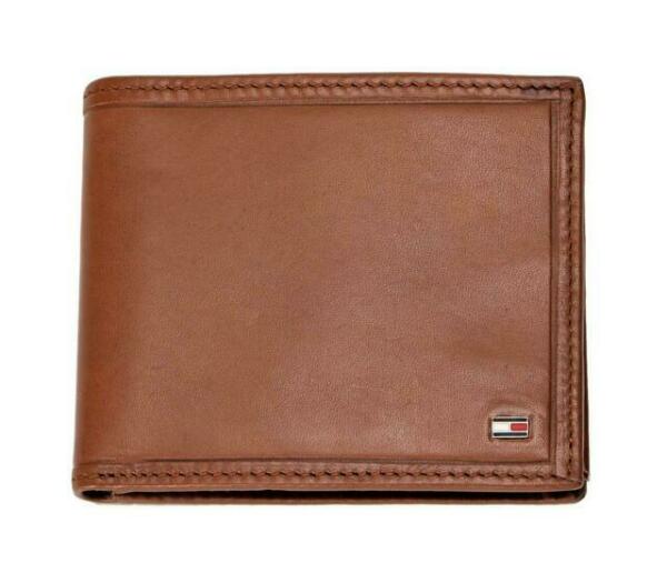 Tommy Hilfiger Men's Leather Wallet – 31TL220055, Tan