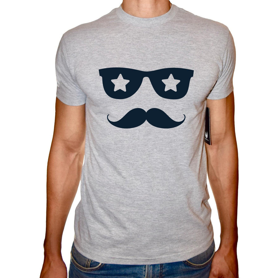 Phoenix GREY Round Neck Printed T-Shirt Men(sunglasses) - 3alababak