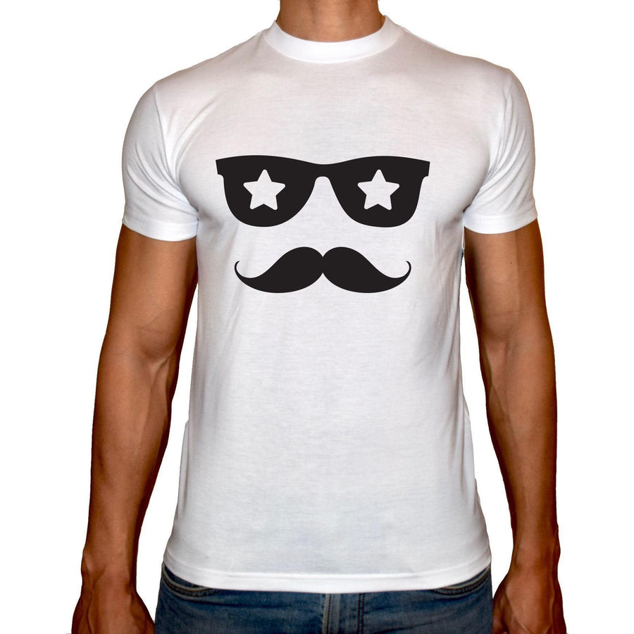 Phoenix WHITE Round Neck Printed T-Shirt Men(sunglasses) - 3alababak
